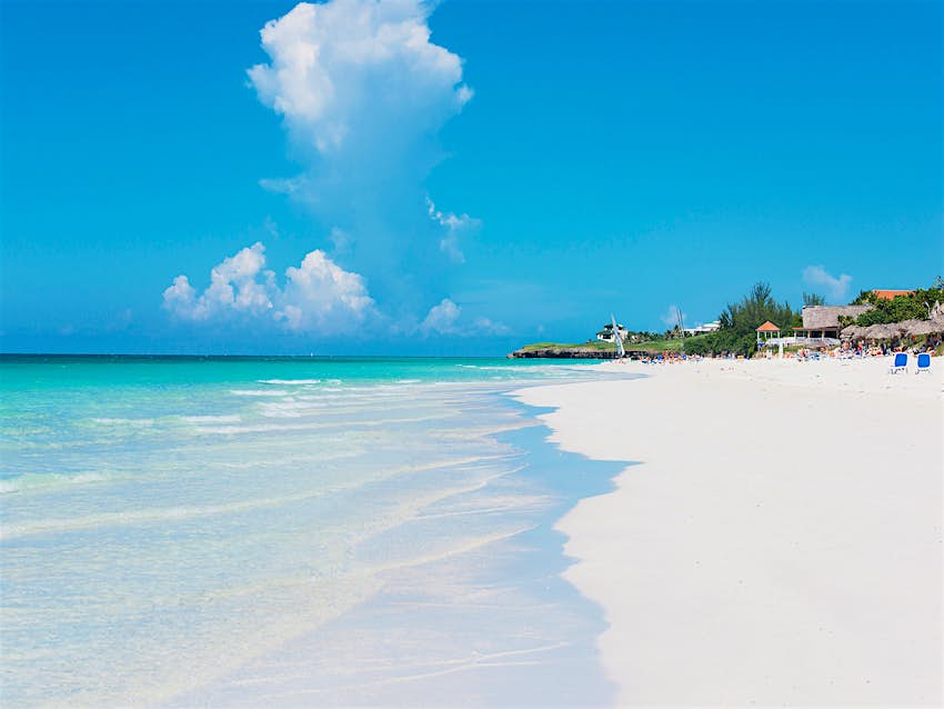 Features - Varadero Beach Varadero Beach is Cuba's most beautiful beaches Volker Schilichting/Getty Images
