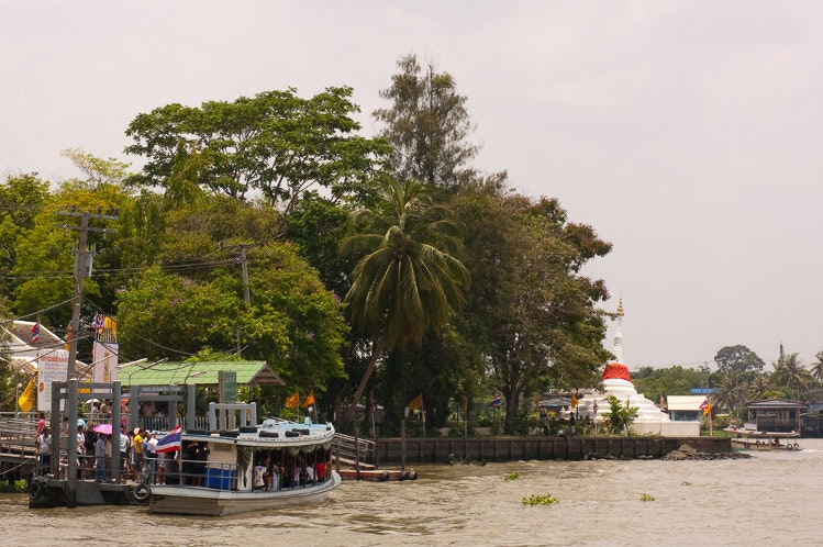A view of Ko Kret from the Chao Phraya River. Image by Austin Bush