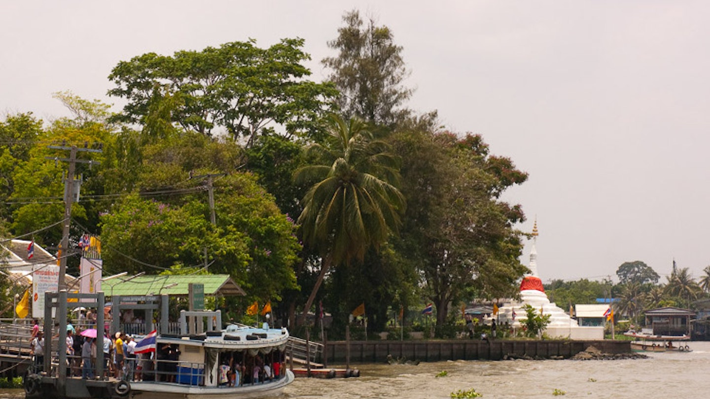 A view of Ko Kret from the Chao Phraya River. Image by Austin Bush