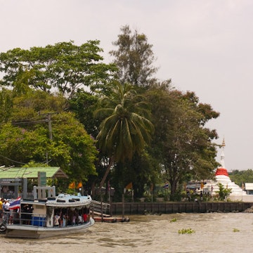 A view of Ko Kret from the Chao Phraya River. Image by Austin Bush