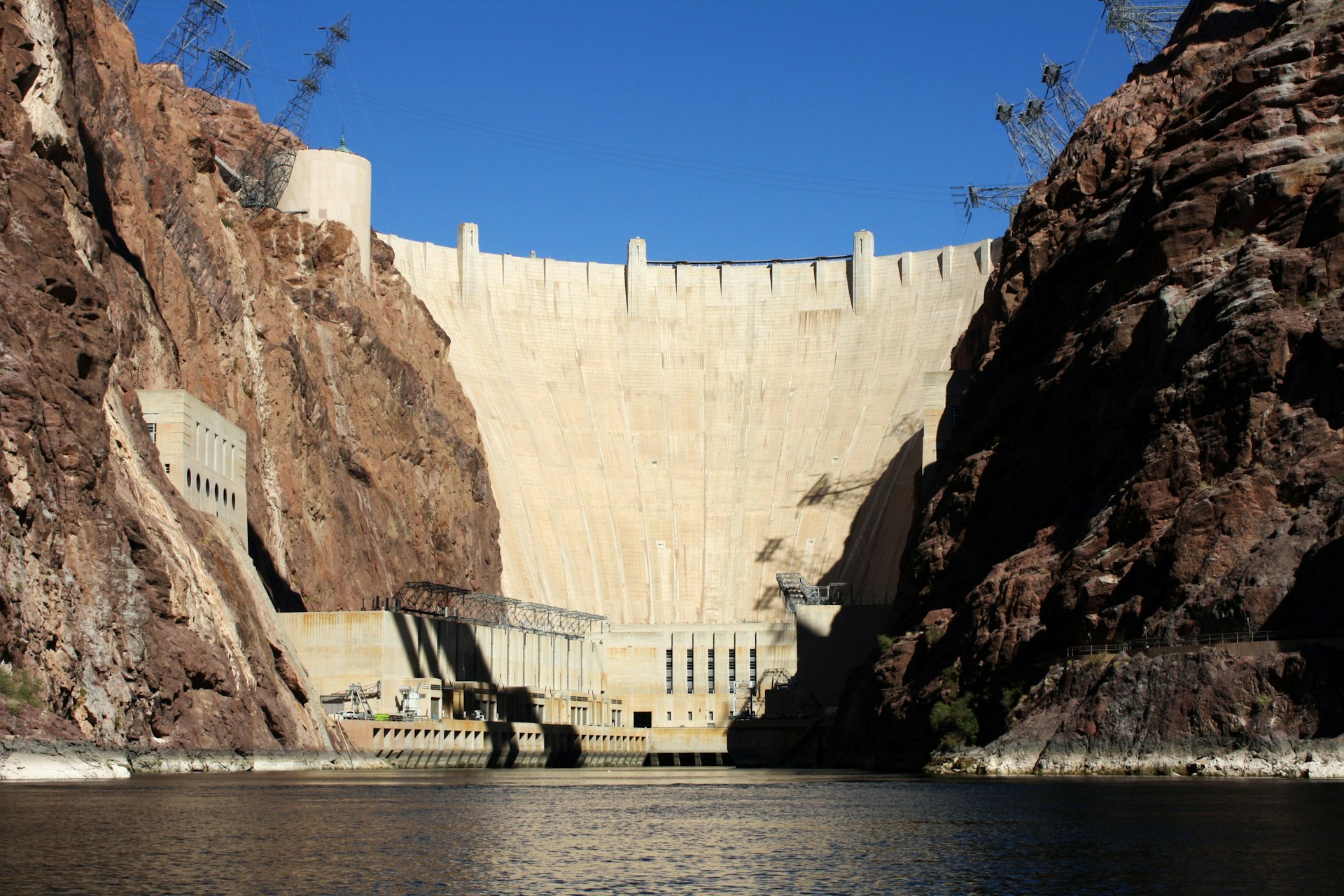 The Hoover Dam from downriver. Image by Alexander Howard / Lonely Planet