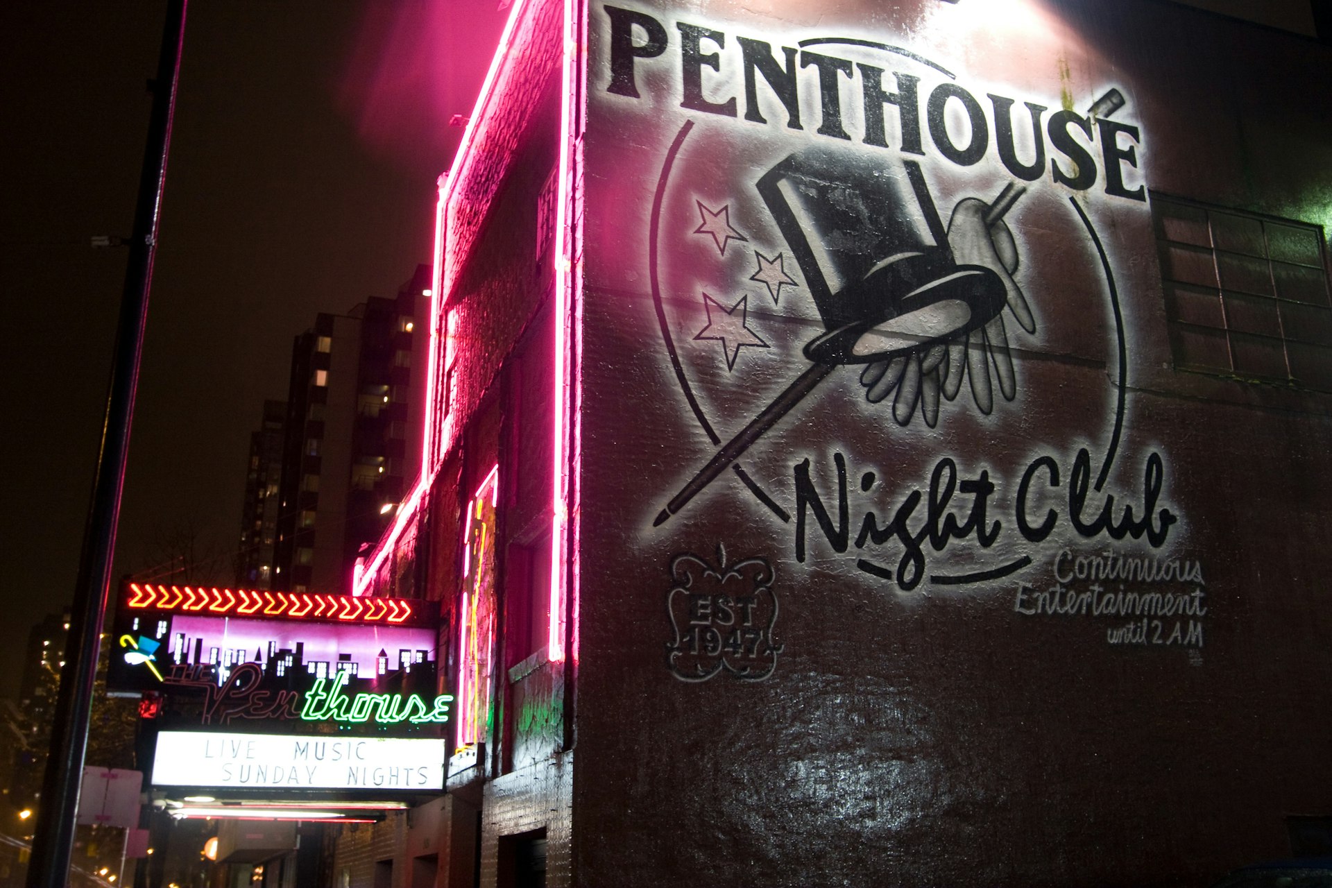 The Penthouse was one of the first Vancouver clubs to embrace African American entertainers – Sammy Davis Jr, Nat King Cole, and Duke Ellington all played here. Image by Lawrence Worcester / Getty