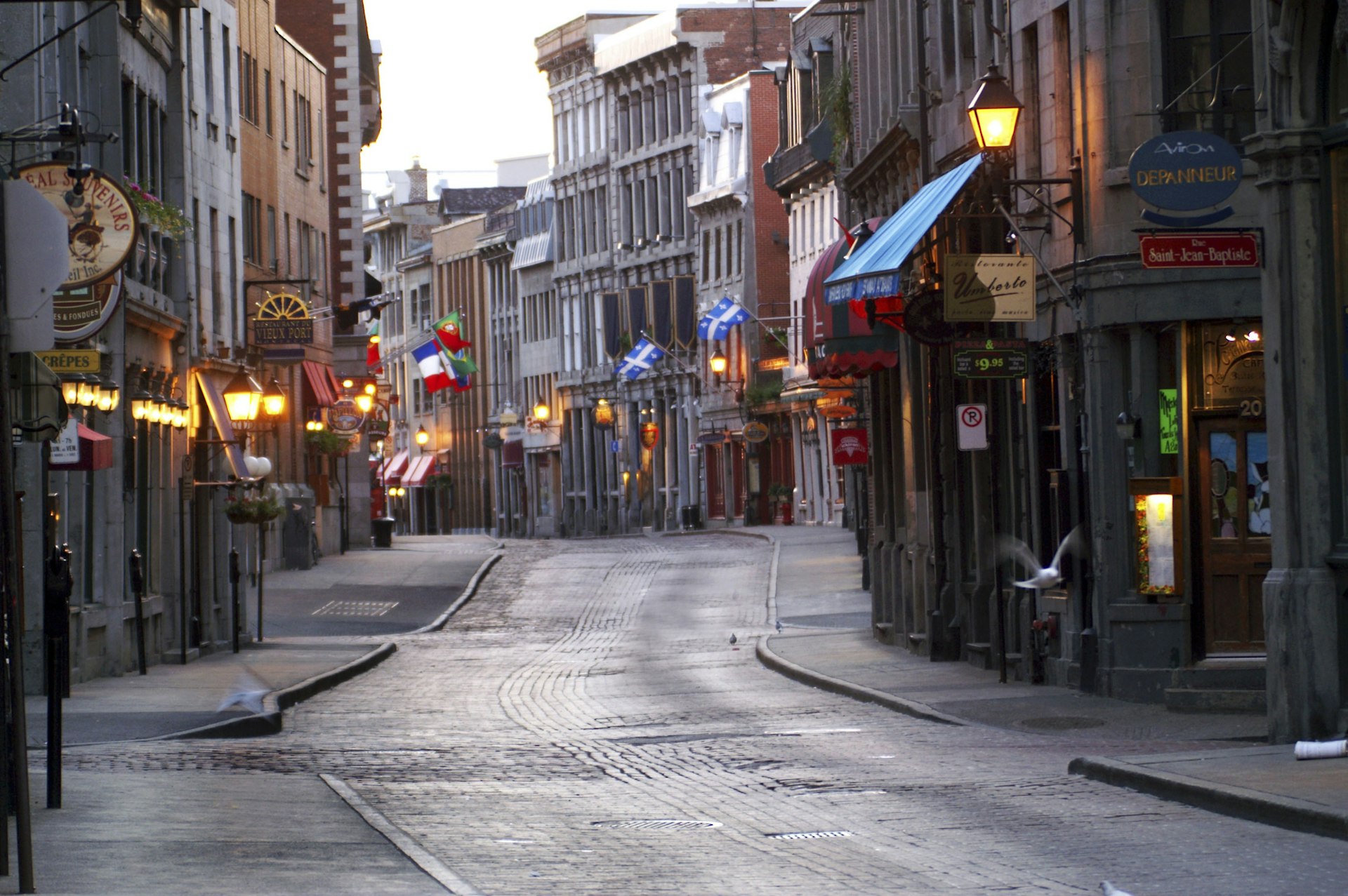 The streets of Old Montréal at dawn. Image by  Mario Beauregard / Getty