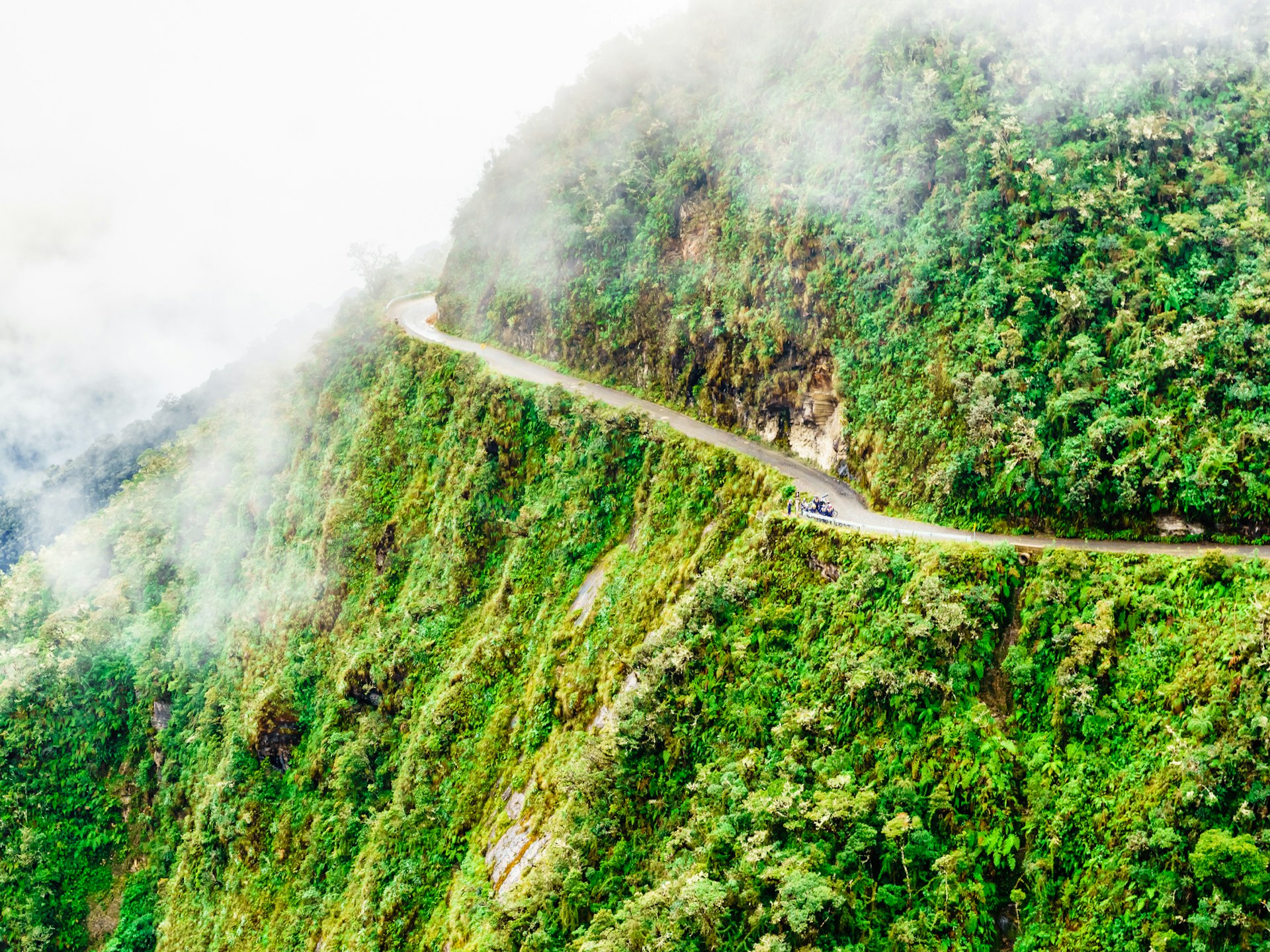 Mist rising over Bolivia's infamous Death Road © streetflash / Shutterstock