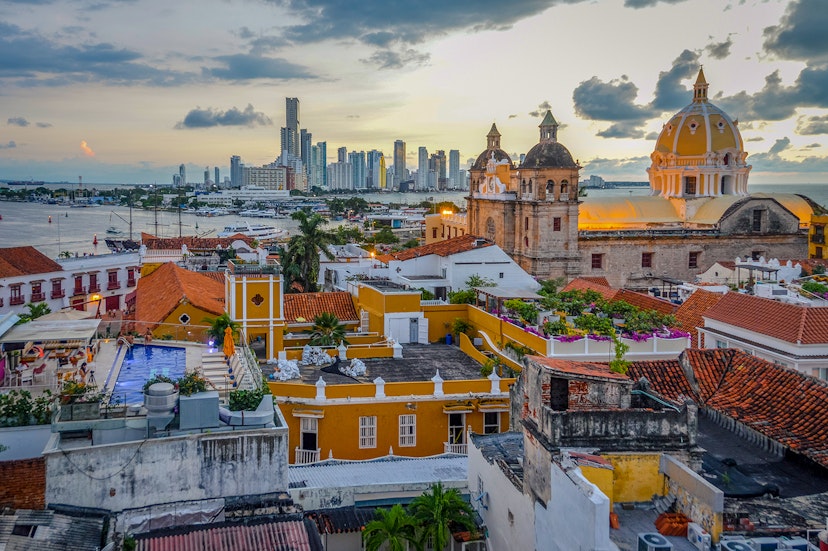 Features - Sunset in Cartagena, Colombia