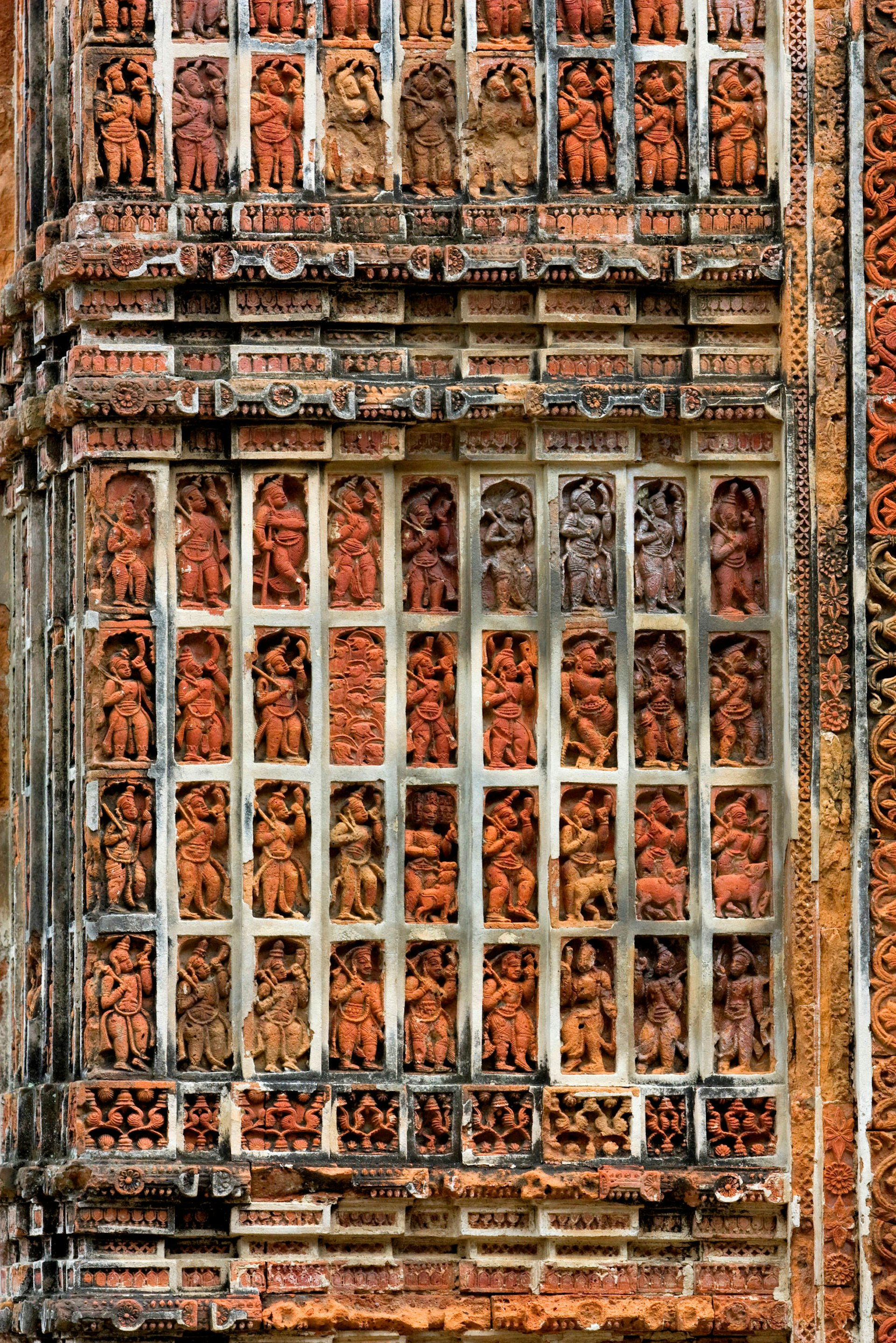 Intricate terracotta panels on the Kantanagar Temple © Majority World/Getty Images
