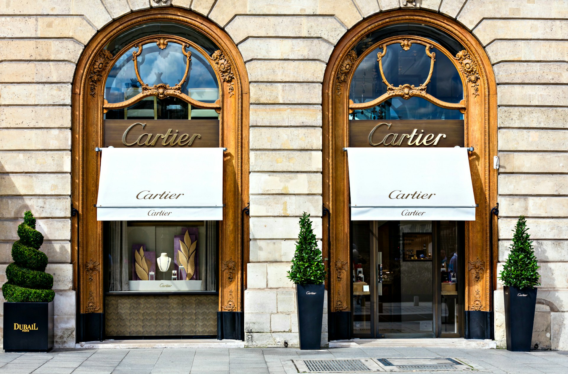 A Cartier shop in place Vendome in Paris