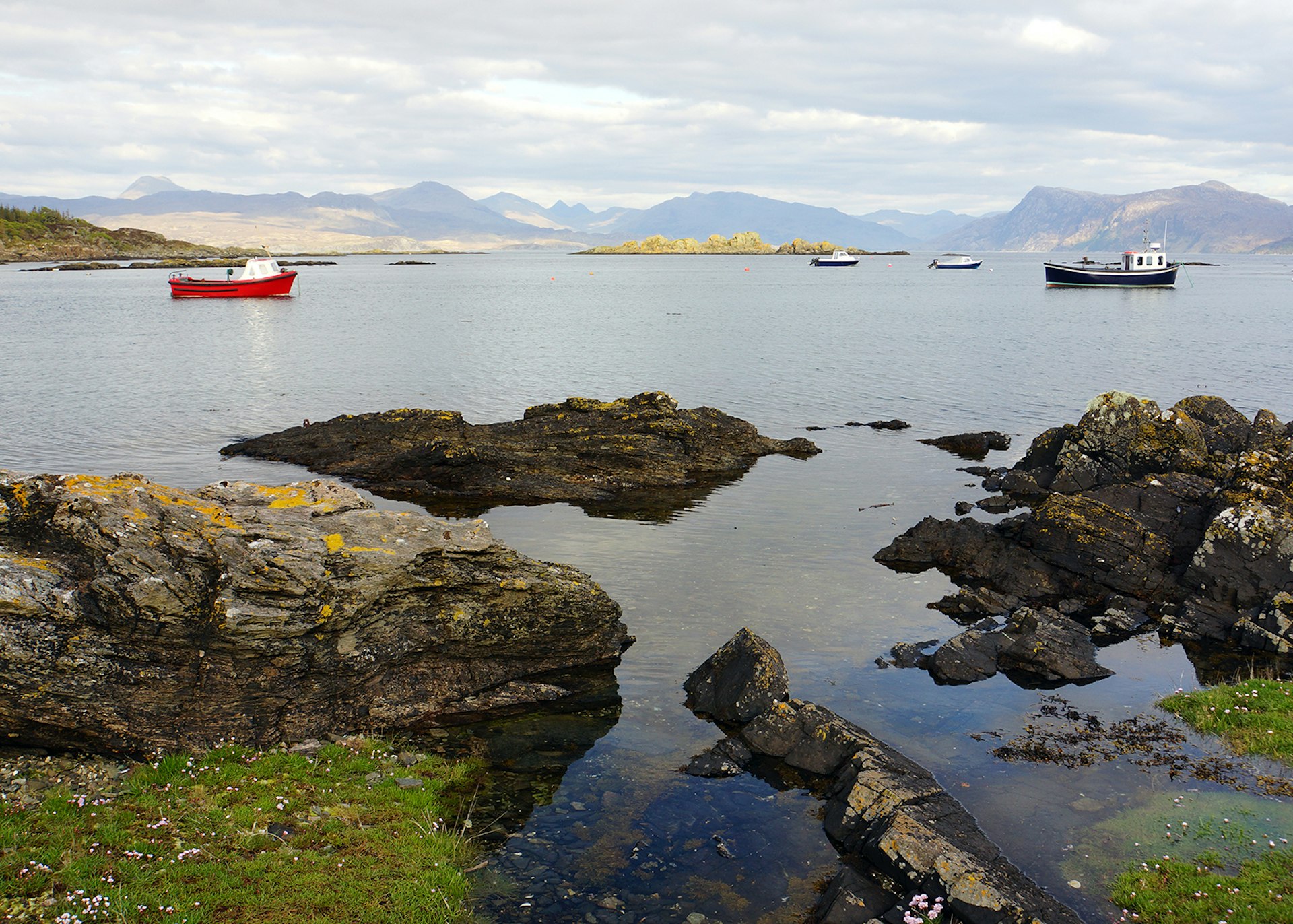 Looking south from Sleat on the Isle of Skye to the mountains of mainland Scotland © James Kay / Lonely Planet