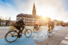 Features - People going by bike in Copenhagen
