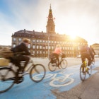 Features - People going by bike in Copenhagen