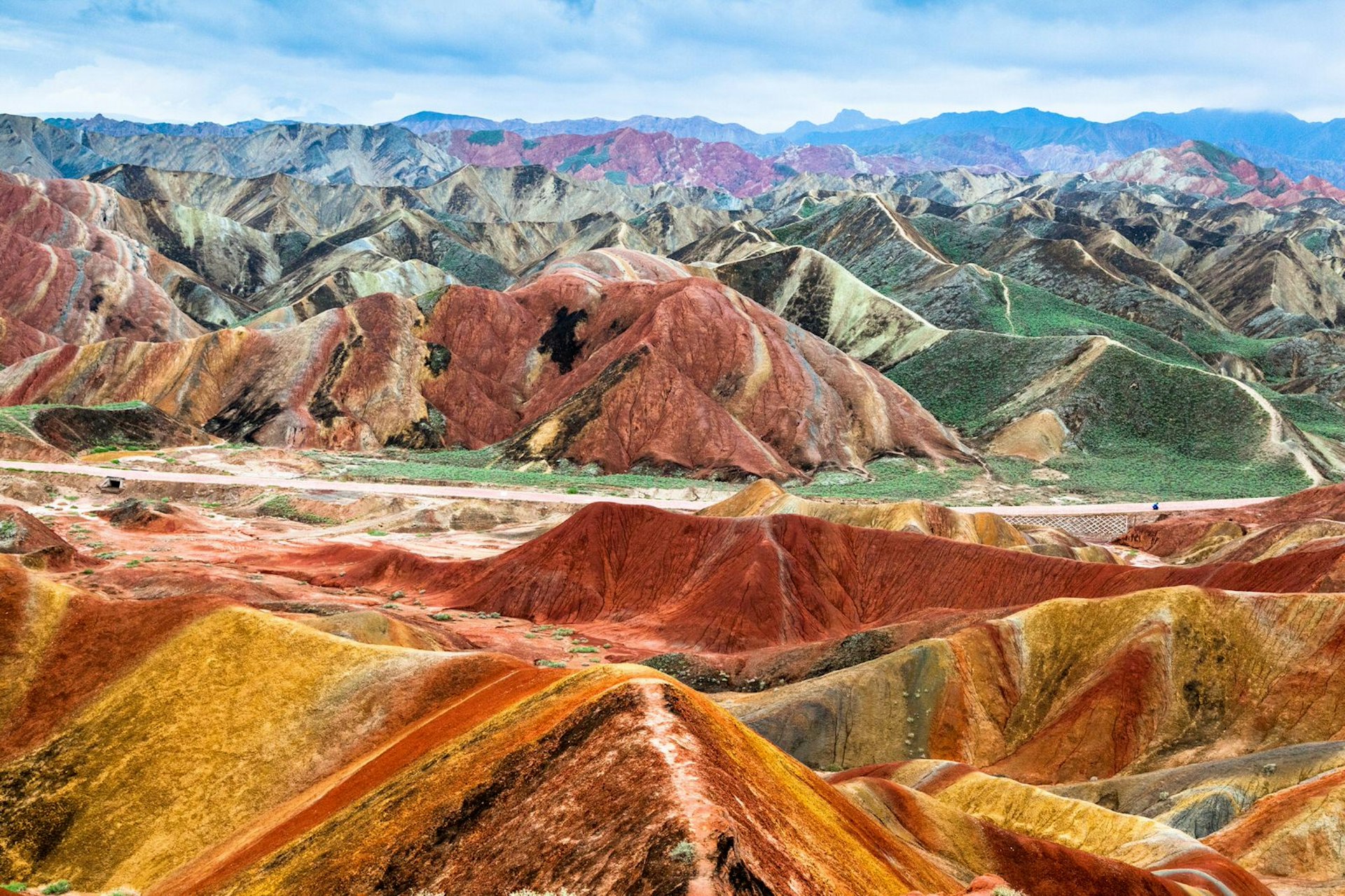 Fiery desert: Zhangye Danxia Geopark in Gansu © Sino Images / Getty 