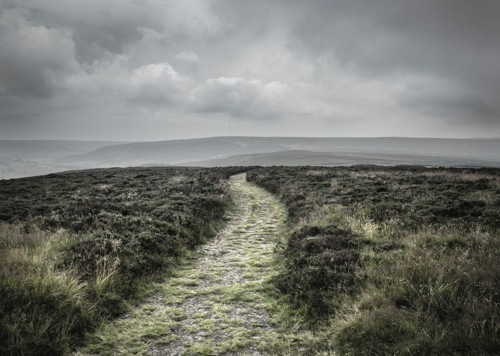 A path leading across the North York Moors