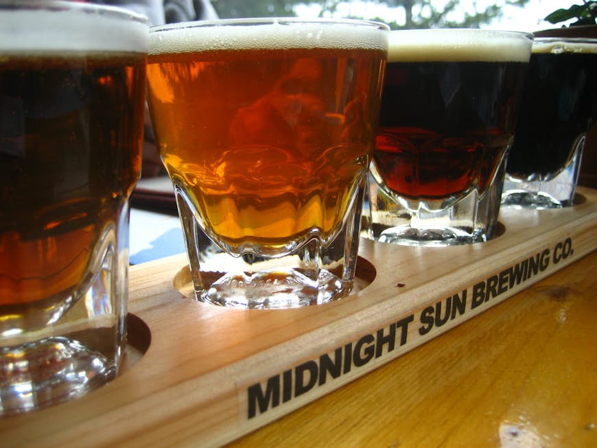 Pick and choose your amber nectar with a sampler at Midnight Sun Brewing Co. Image by Jeremy Keith / CC BY 2.0