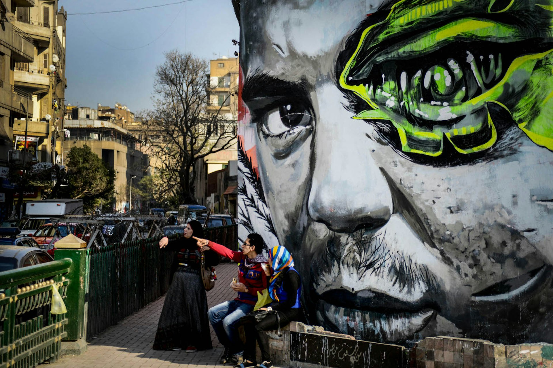 Revolutionary graffiti in Cairo, Egypt. Image by Mohamed Hossam / Anadolu Agency / Getty Images