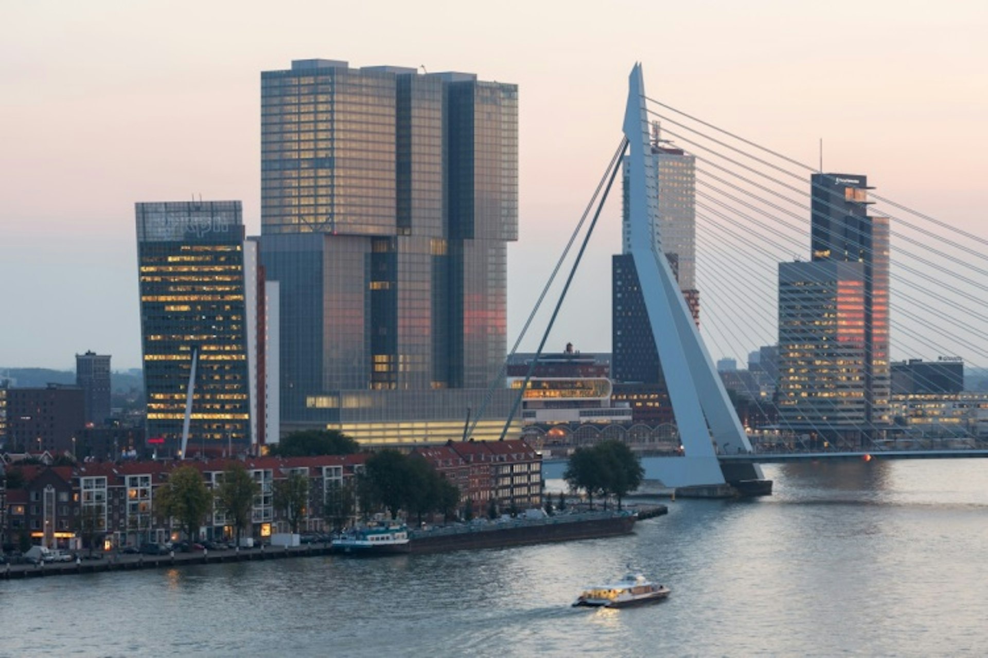 Features - De Rotterdam and Erasmus Bridge