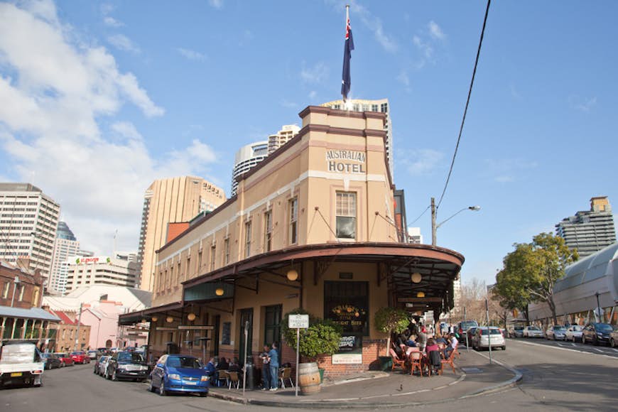 Exterior shot of The Australian Hotel