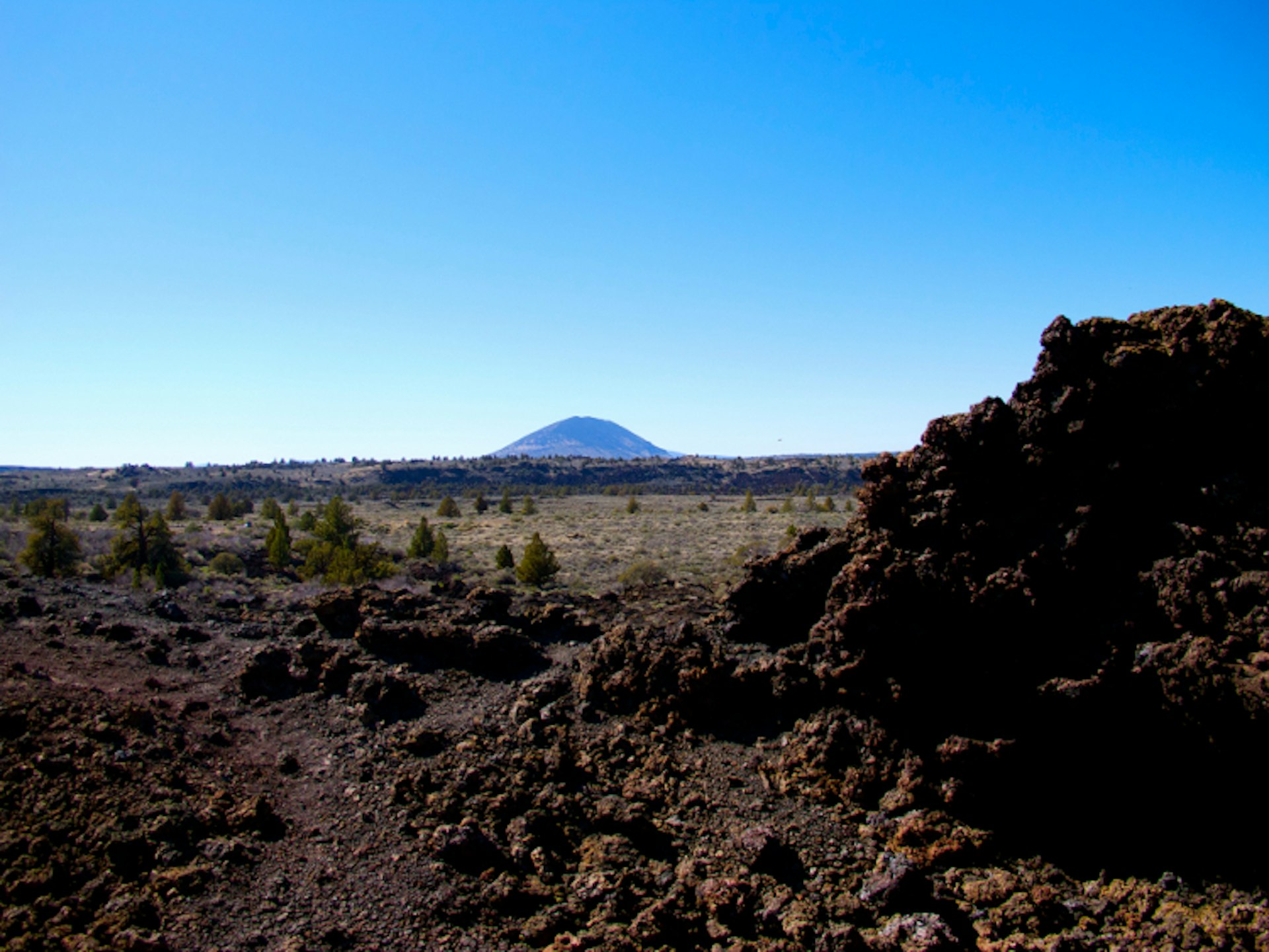 Lava beds landscape
