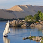 Features - Felucca Sailboats on River Nile, Aswan, Egypt