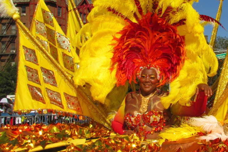 Parade goer at the West Indian American Day Carnival. Image by Team at Carnaval.com Studios / CC BY 2.0