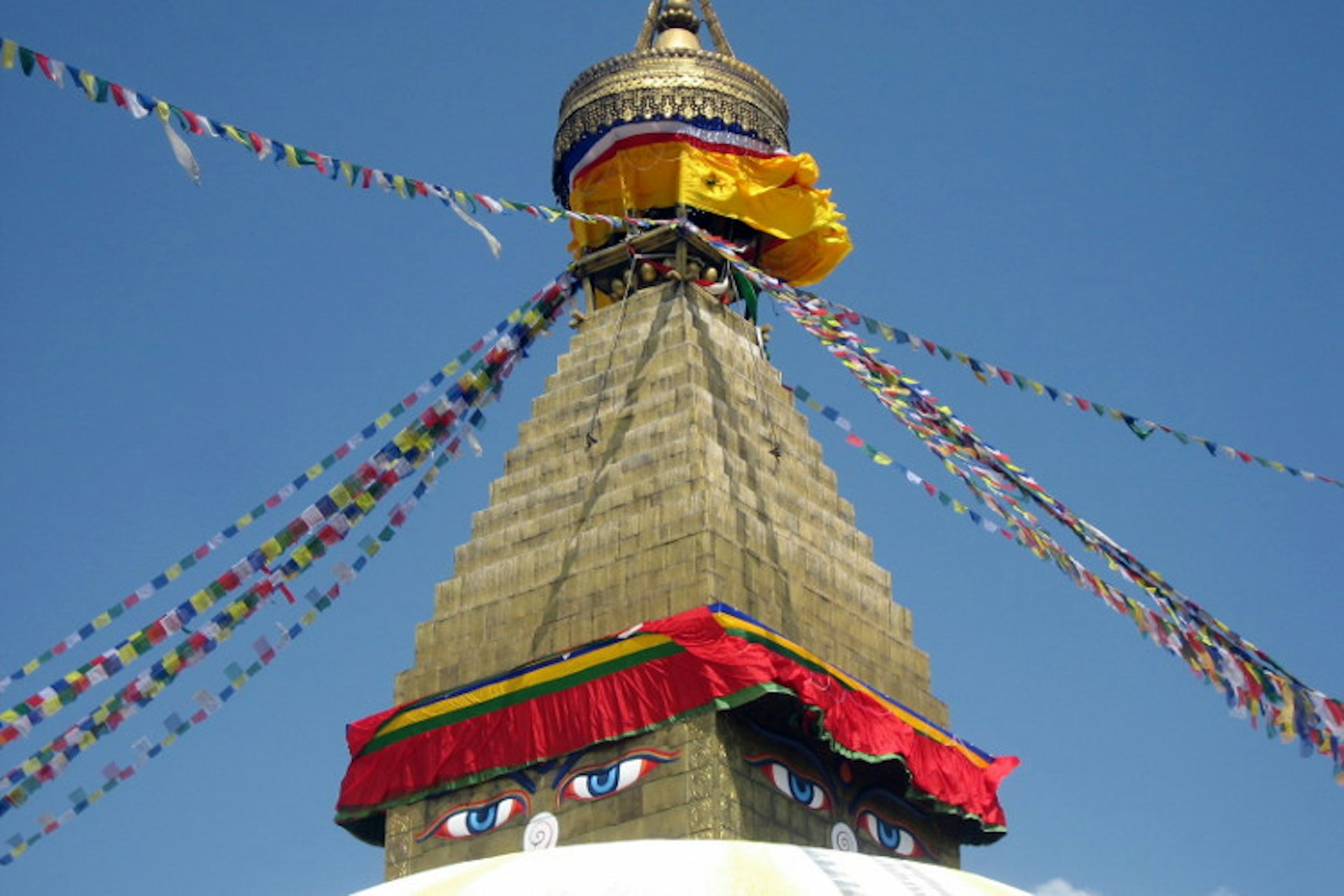Eyes of Buddha at Bodhnath Stupa, Nepal. Image by wonker / CC by 2.0.