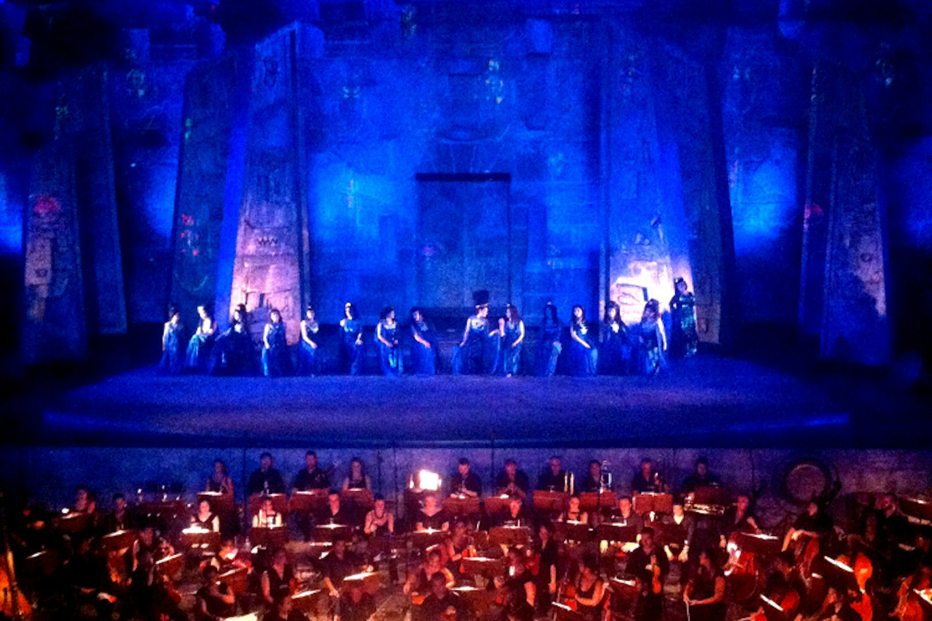 A performance of Aida at Aspendos during the 2014 Opera and Ballet Festival. Image by Jo Cooke / Lonely Planet