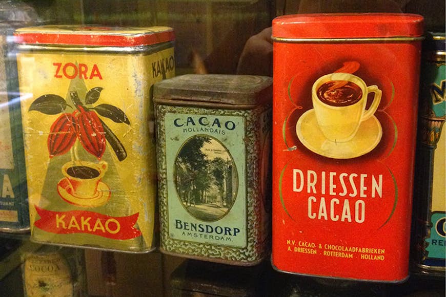 Vintage chocolates in Érico's museum of chocolate. Image by Tim Richards / Lonely Planet