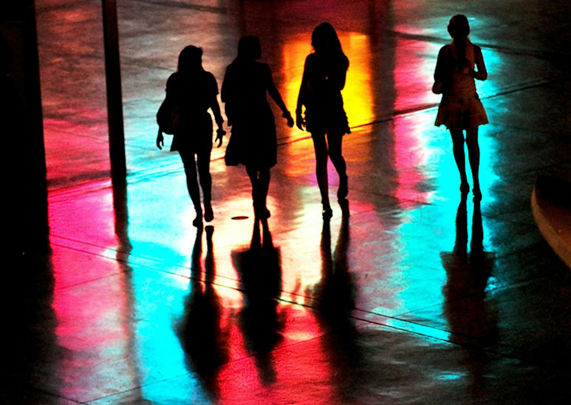 Stepping out on the colourful streets of Las Vegas. Image by TJ Scott / Getty Images