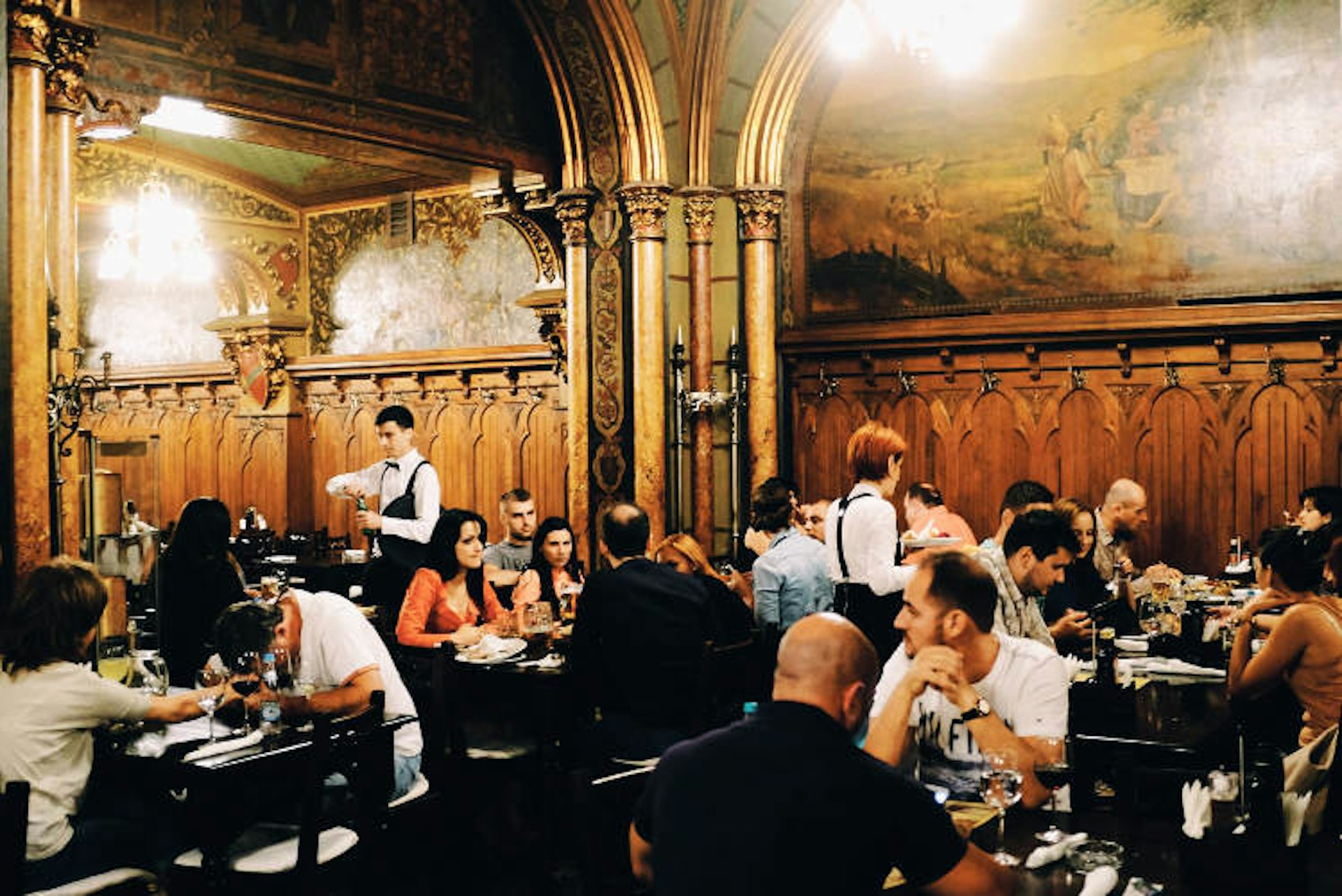 Caru’ cu Bere is a popular beer house in Bucharest. Image by Mark Baker / Lonely Planet
