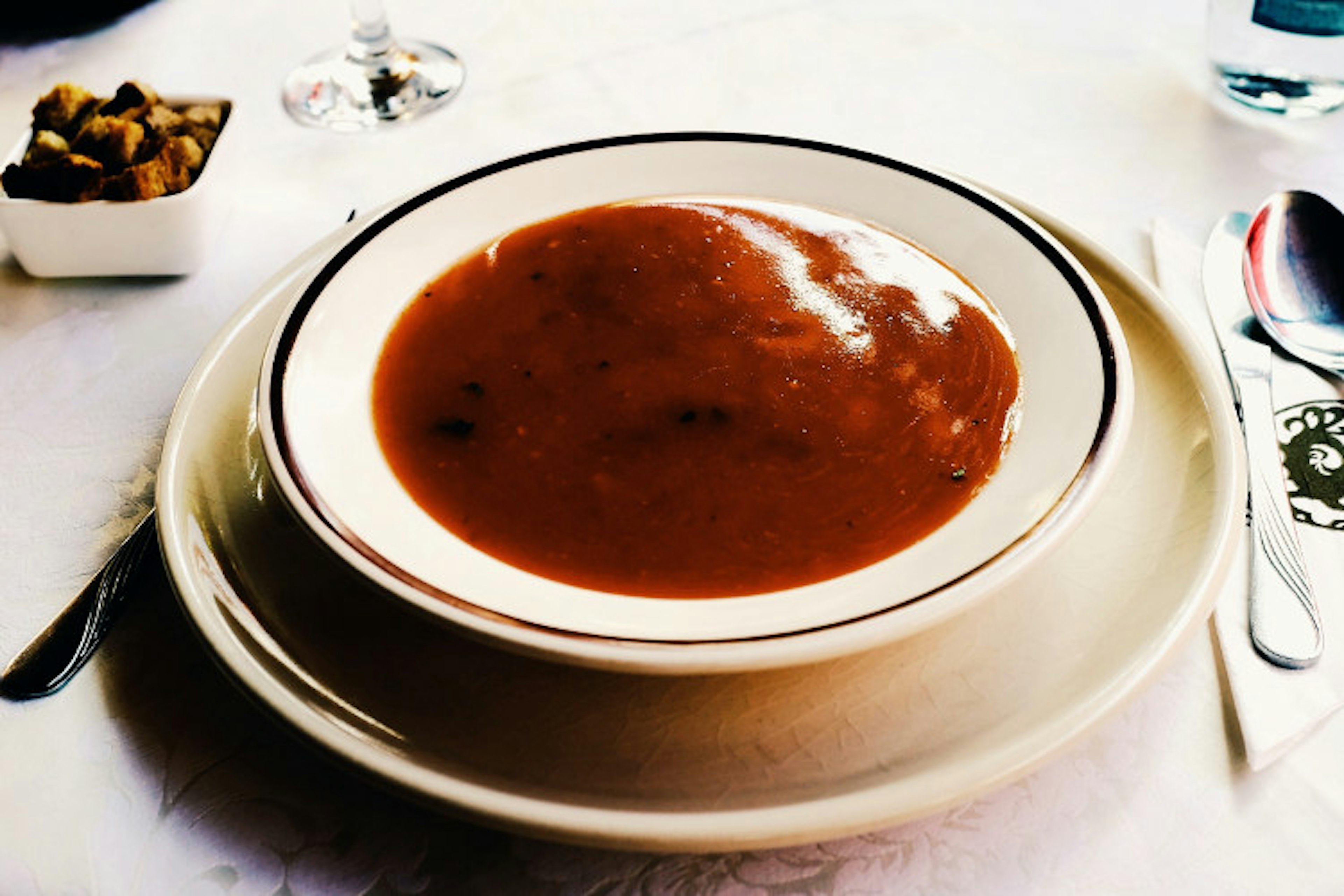 Tomato soup featured as ‘Dracula’s Blood’ in Sighişoara. Image by Mark Baker / Lonely Planet