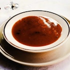 Tomato soup featured as ‘Dracula’s Blood’ in Sighişoara. Image by Mark Baker / Lonely Planet