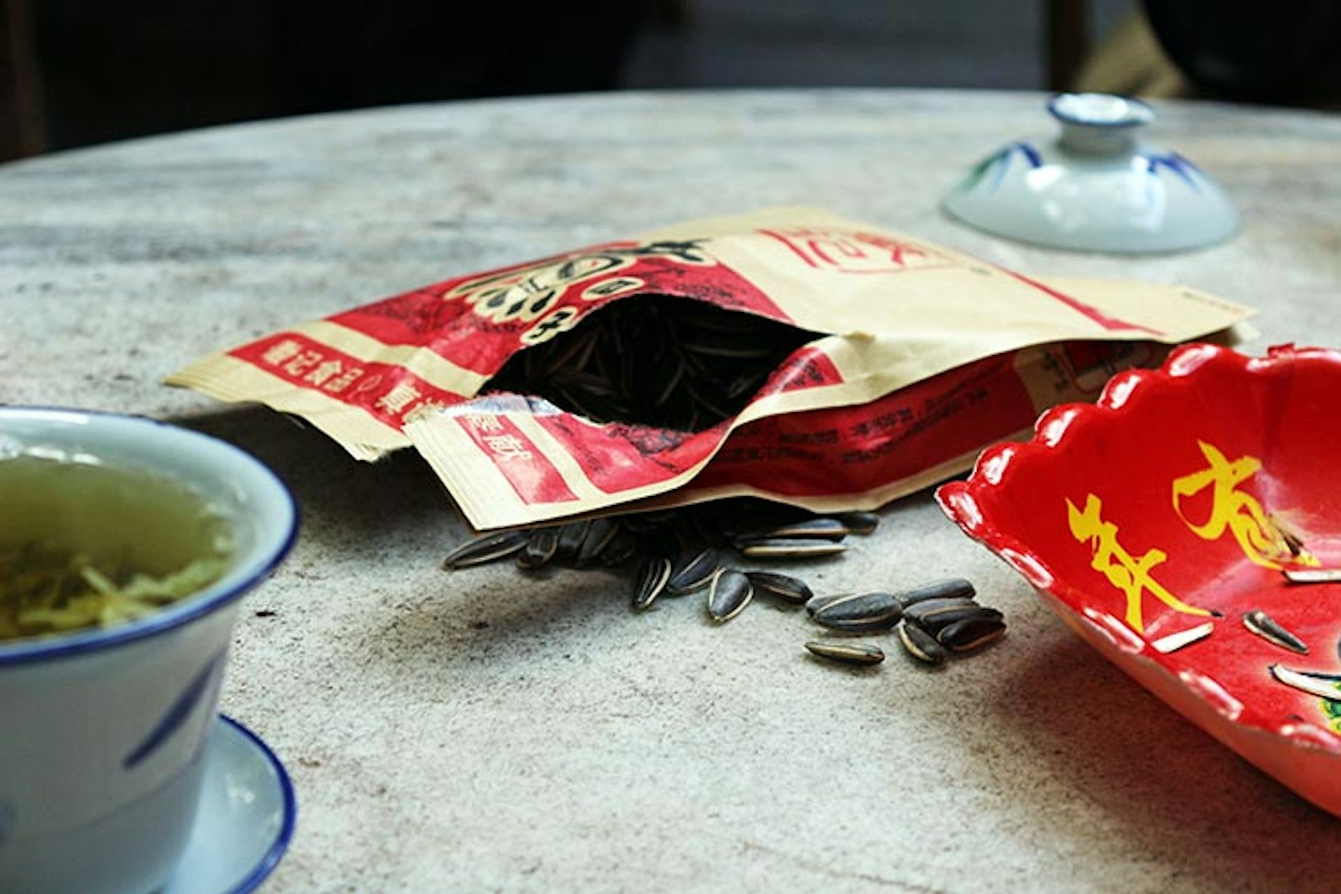 Sunflower seeds - a common teahouse snack. Image by Qin Xie / Lonely Planet