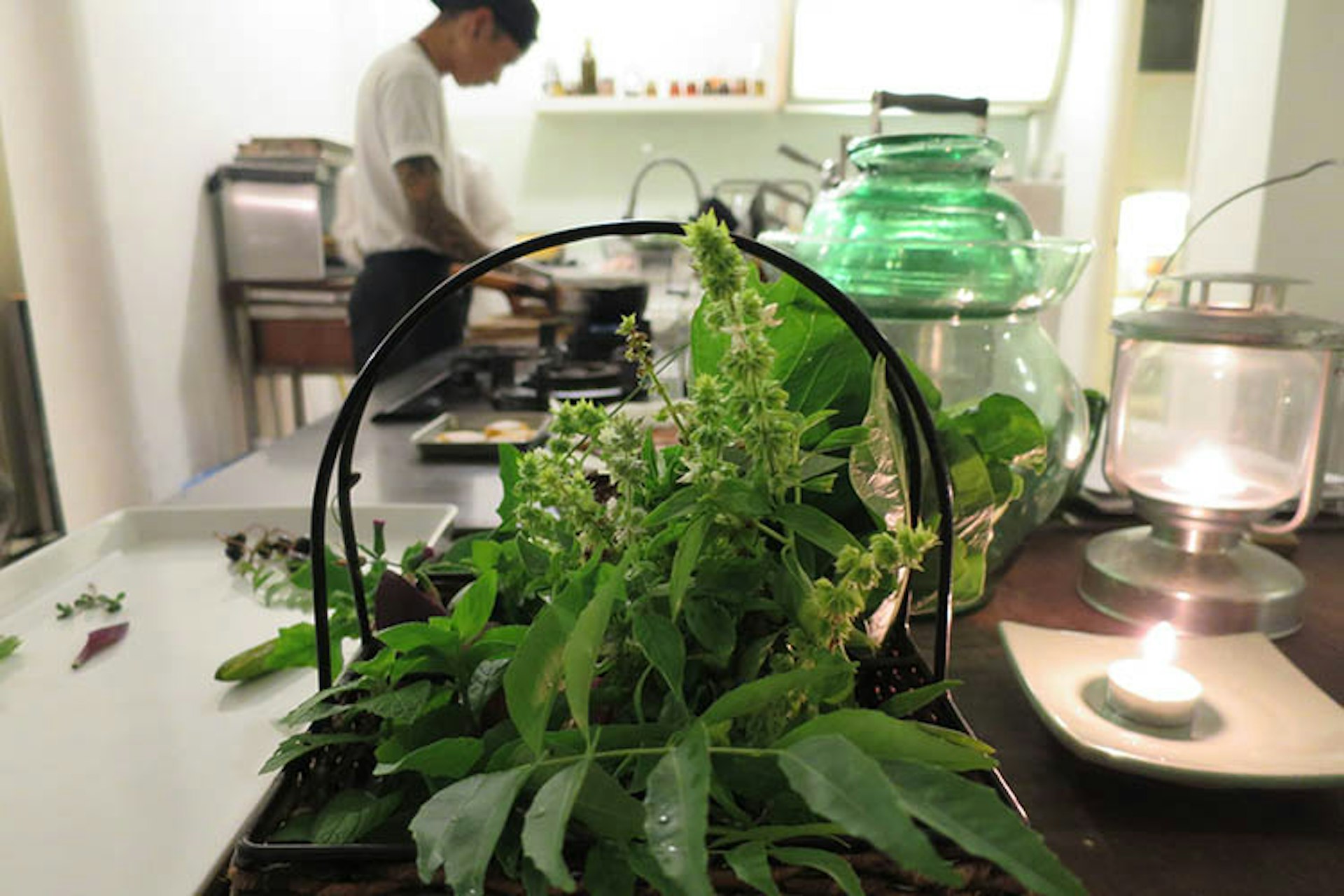 Fresh herbs on the menu at Yin Yang Coastal. Image by Megan Eaves / Lonely Planet