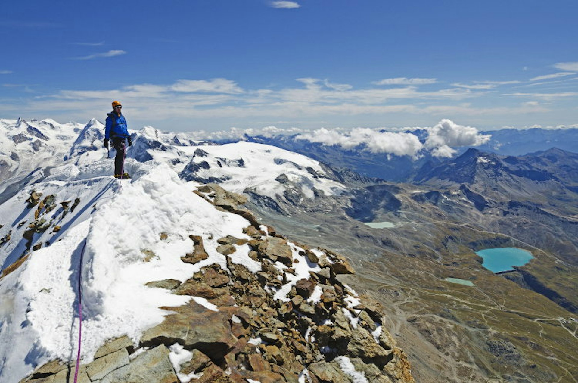 Unbeatable views are the reward for making it to the Matterhorn's summit. Image by Christian Kober/Photostock/Getty