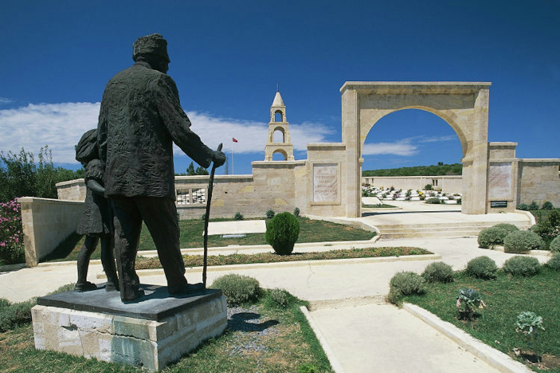 The 57th Infantry Regiment Memorial at Gallipoli. Image by De Agostini Picture Library / Getty Images