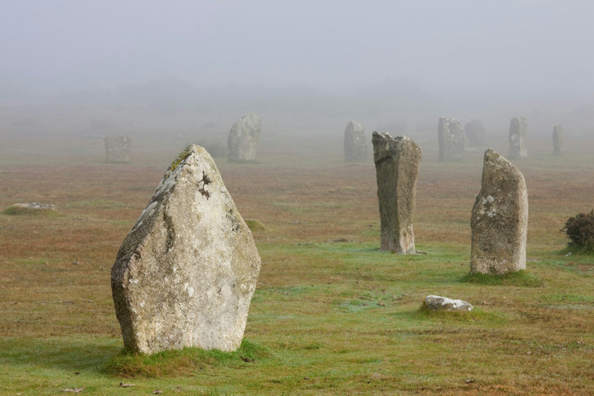 Hurlers Stone Circle, Bodmin Moor. Image by Laurie Noble / The Image Bank / Getty