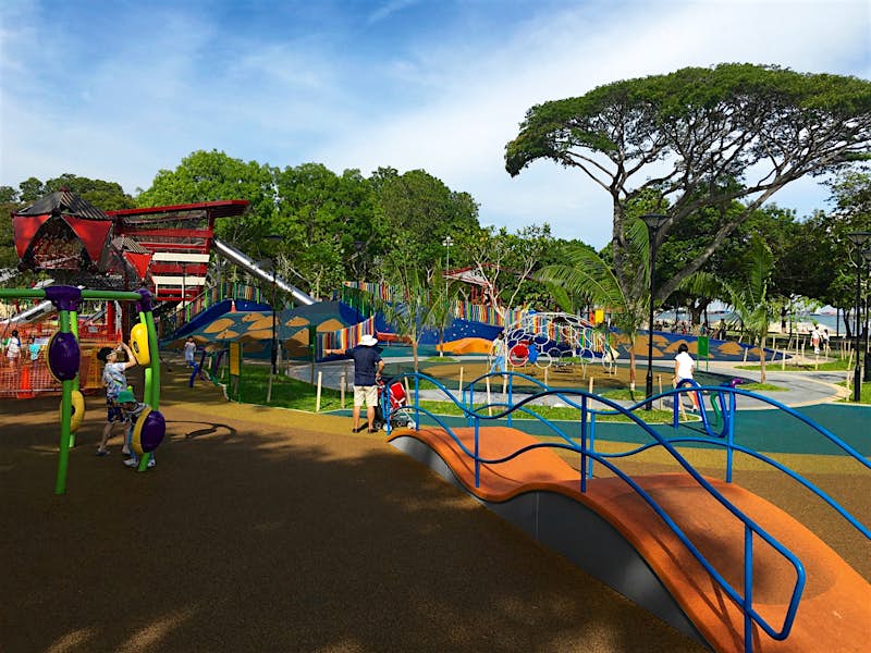 Features - LPL-Marine_Cove-1-12d37673ae31 Kids playing at the Marine Cove playground in Singapore's East Coast Park © Ria de Jong / Lonely Planet