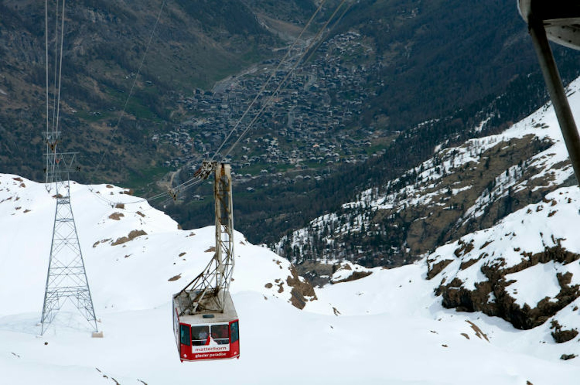 Check out the views from Europe's highest cable car, the Matterhorn Glacier Paradise. Image by Rob Alter/CC BY 2.0