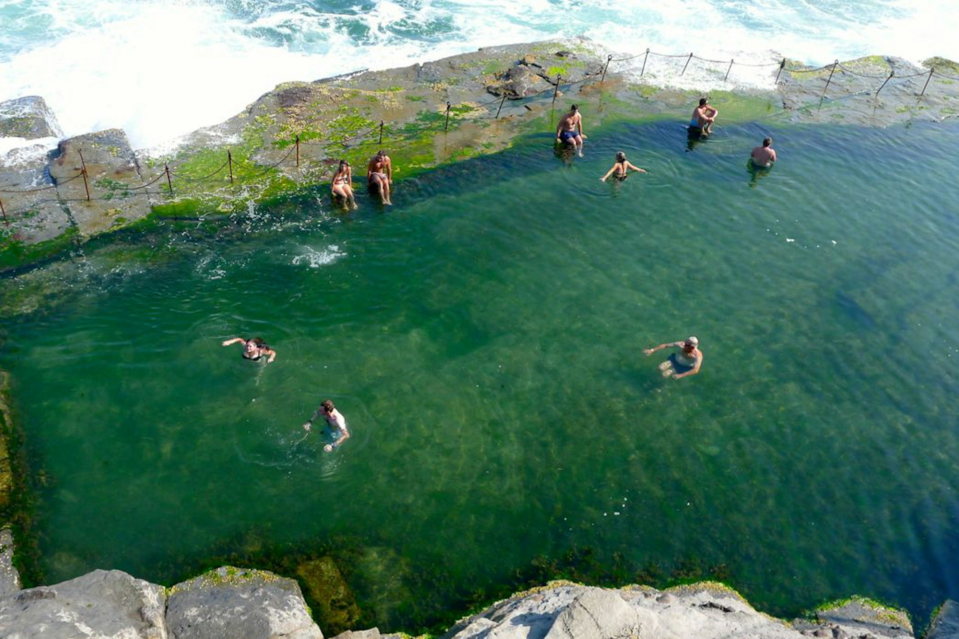 Newcastle's ocean pool is the place for a morning dip. Image by Benedict Walker / Lonely Planet