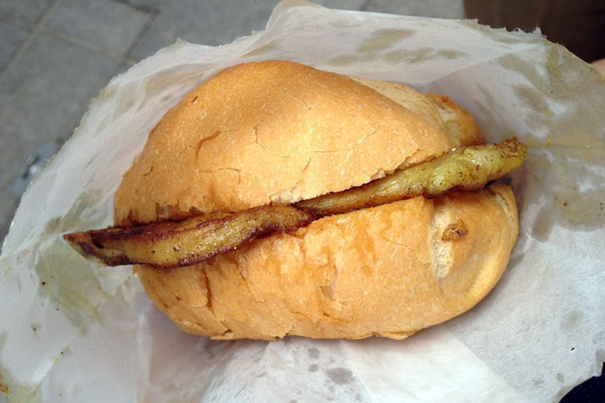 Perfect pork chop bun. Image by Krista / CC BY 2.0