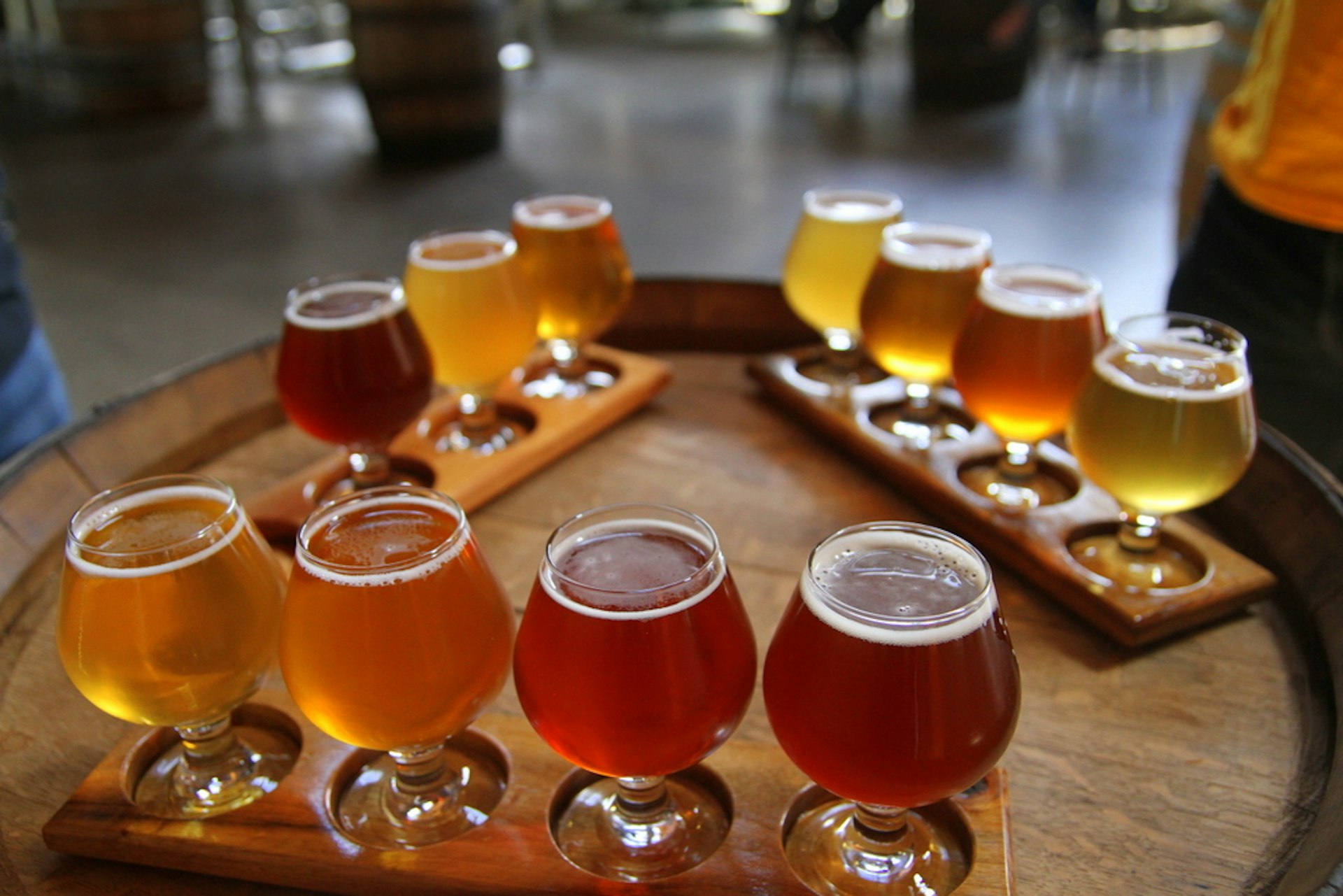 A flight of beers at The Commons Brewery. Image by Danielle Griscti / CC BY-SA 2.0