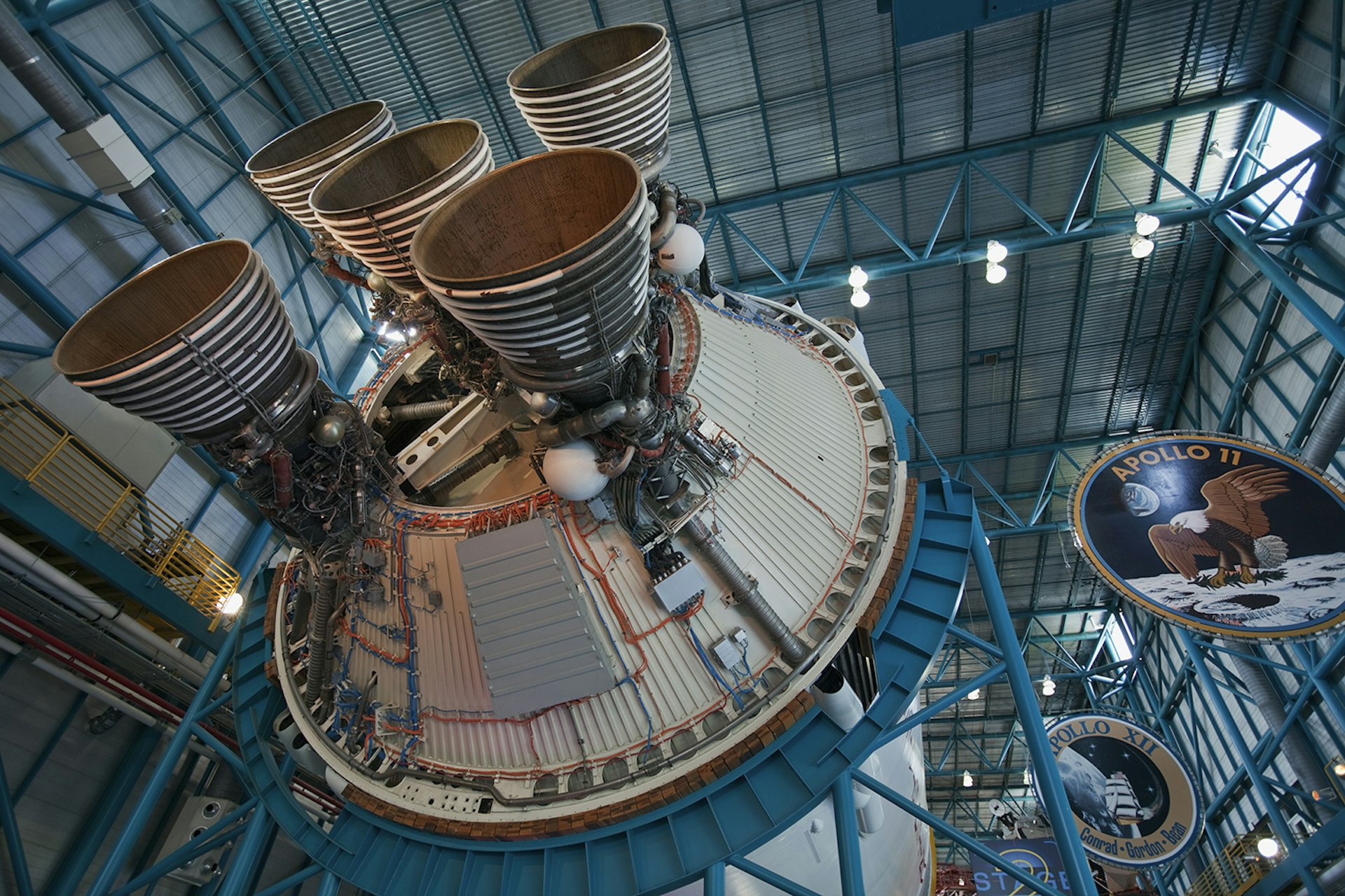 A gigantic Saturn V rocket at Kennedy Space Center. Image by  Judy Bellah / Lonely Planet Images / Getty Images