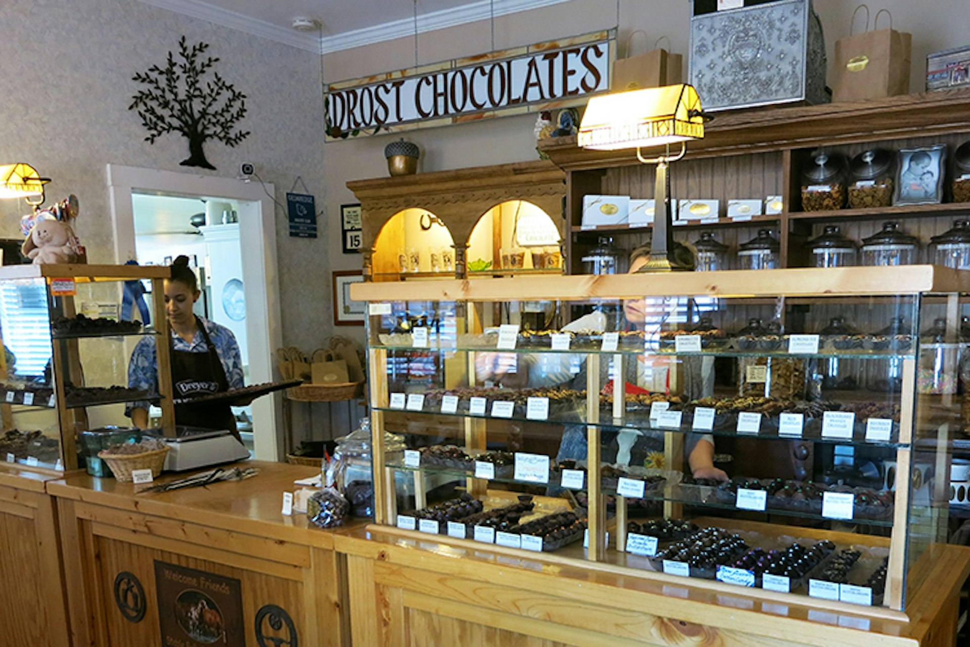 Inside Drost’s Chocolates in Eckert, Colorado. Image by Leif Pettersen / Lonely Planet