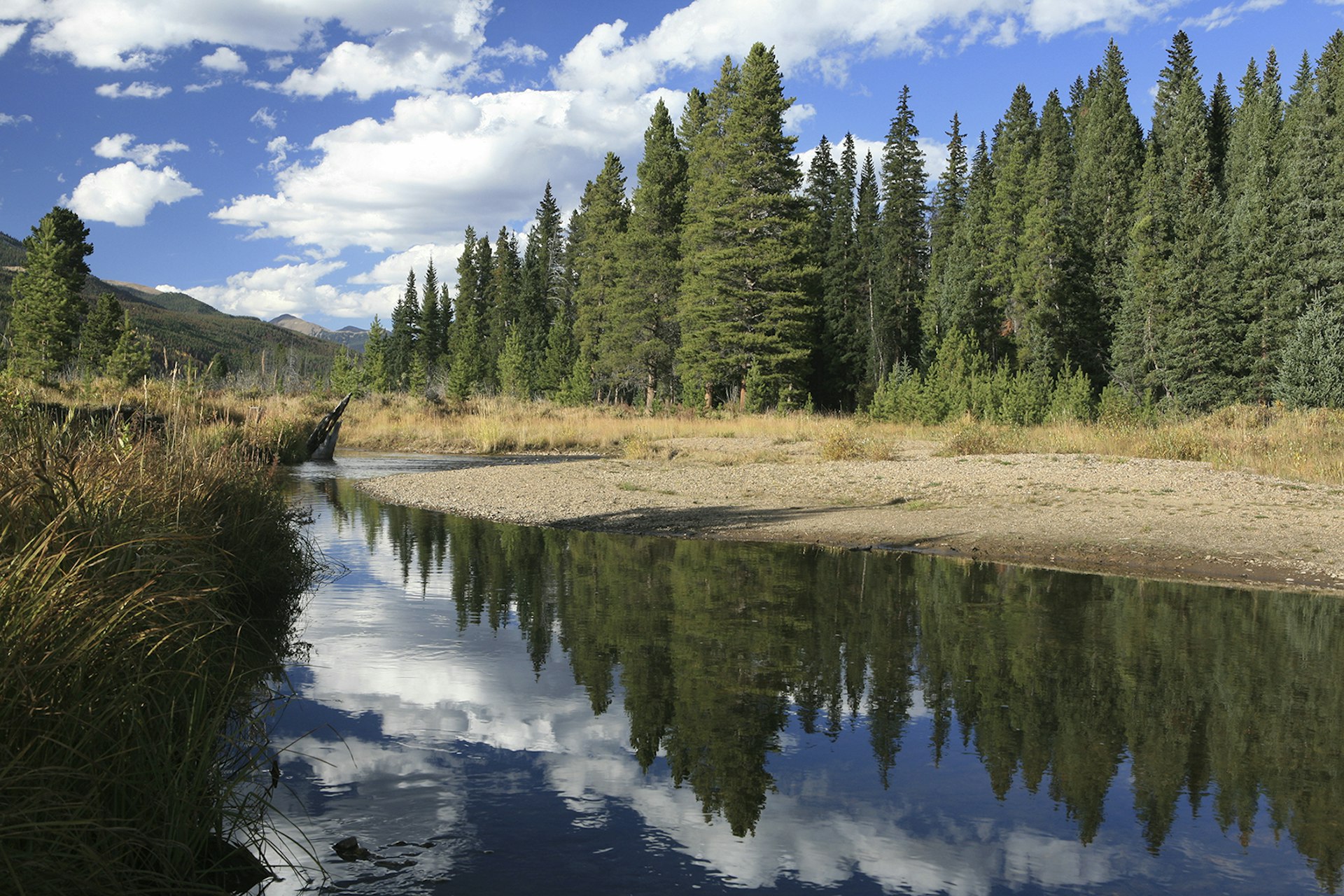 The Colorado River five miles from its source in the Rockies. Image Ray Roper / E+ /  Getty