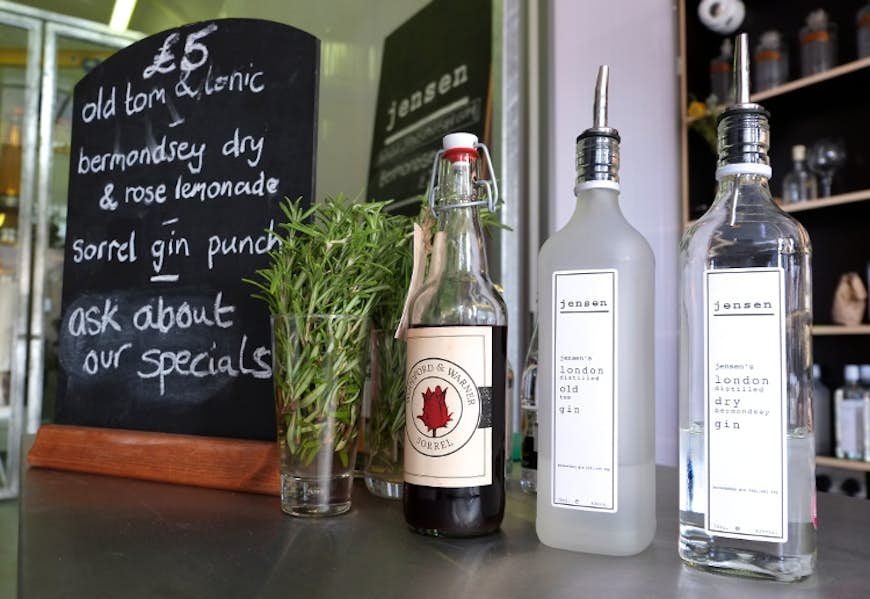 Jensen, part of London's new wave of gin. Image by Sally Schafer / Lonely Planet