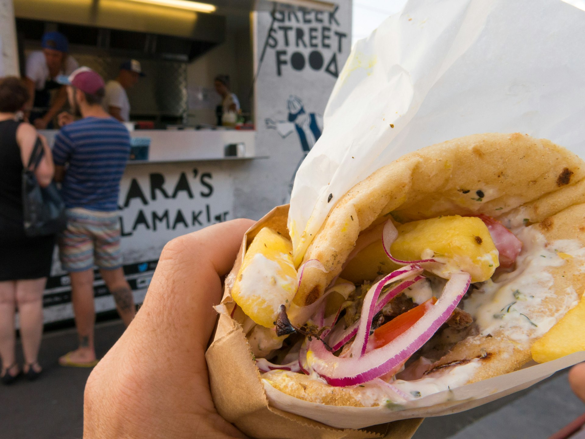 Diners have more than souvalki to choose from at Greek Street Food truck. Image by John Carney / Flickr