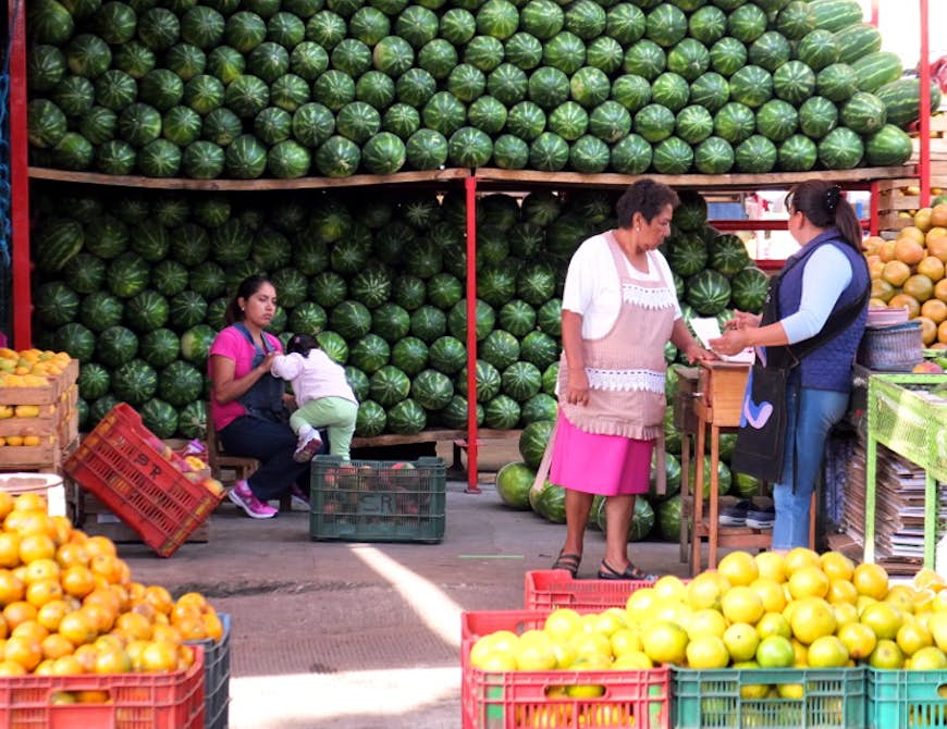 The vast and varied Central de Abastos market is a food-lover's dream. Image by Sarah Gilbert / Lonely Planet