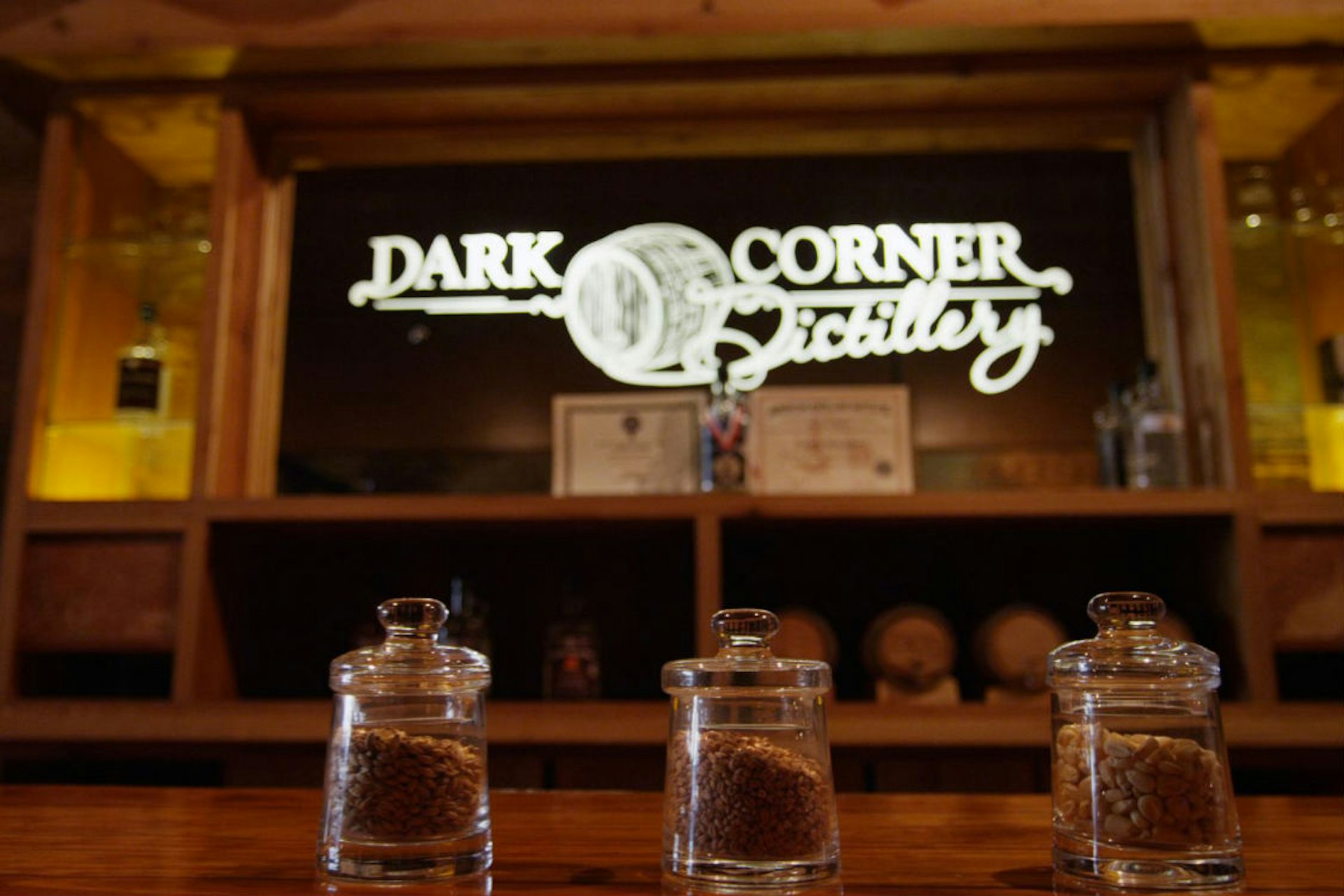 Inside Dark Corner Distillery. Image courtesy of Dark Corner Distillery / VisitGreenvilleSC.
