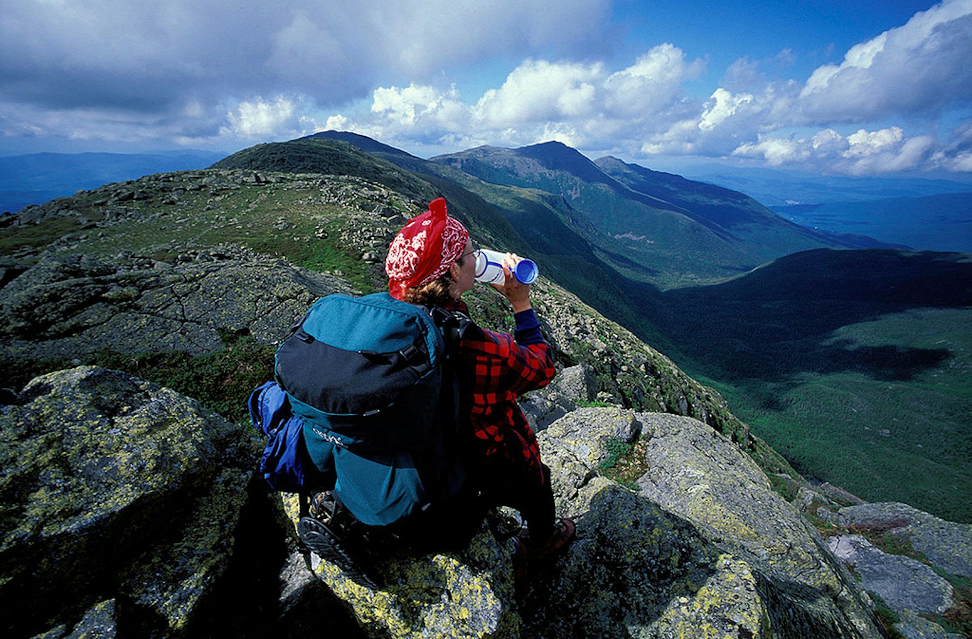 Hiker on Mount Washington. Image courtesy of Jerry Monkman.