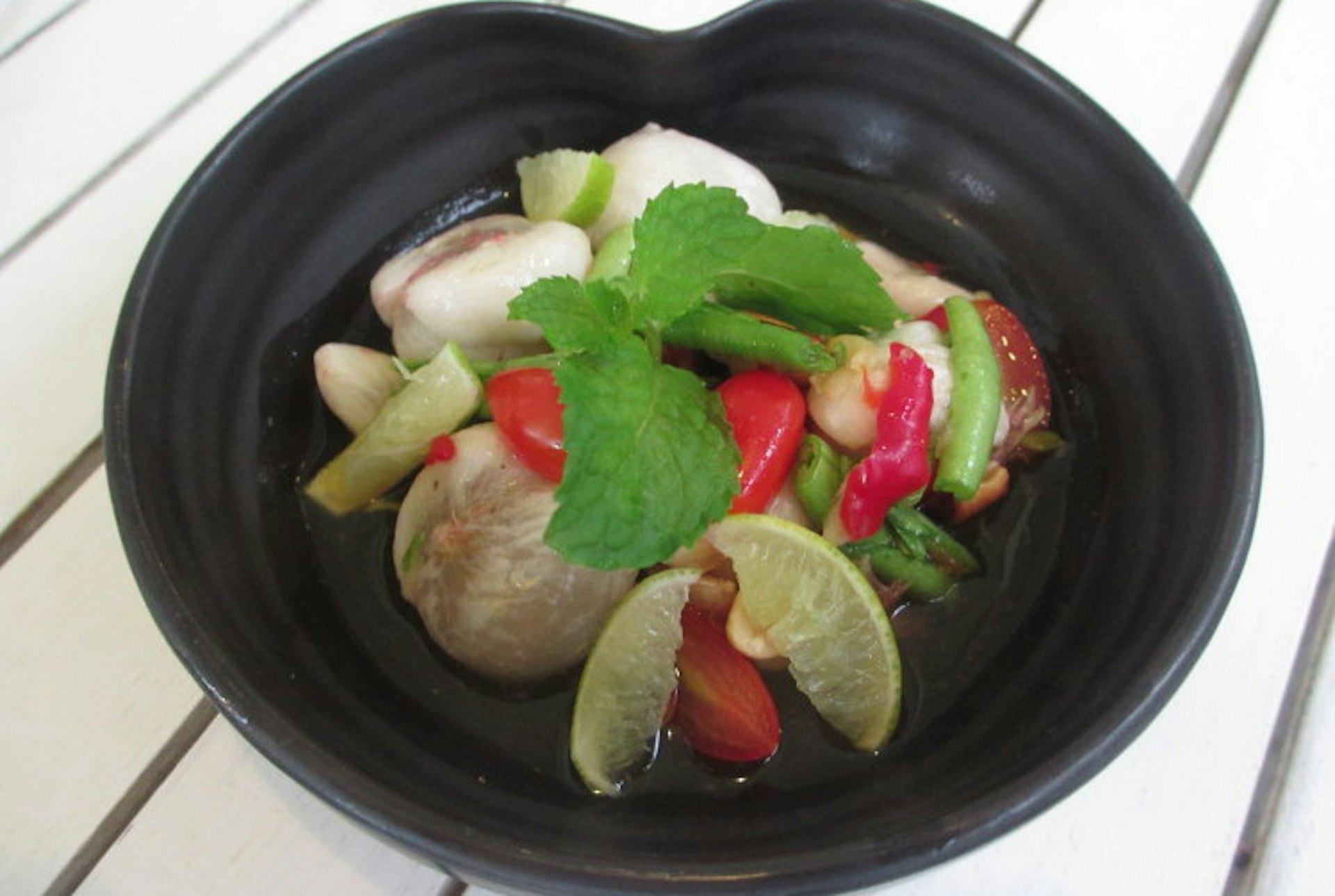Pomelo and Thai basil salad, Suay. Image by Sarah Reid