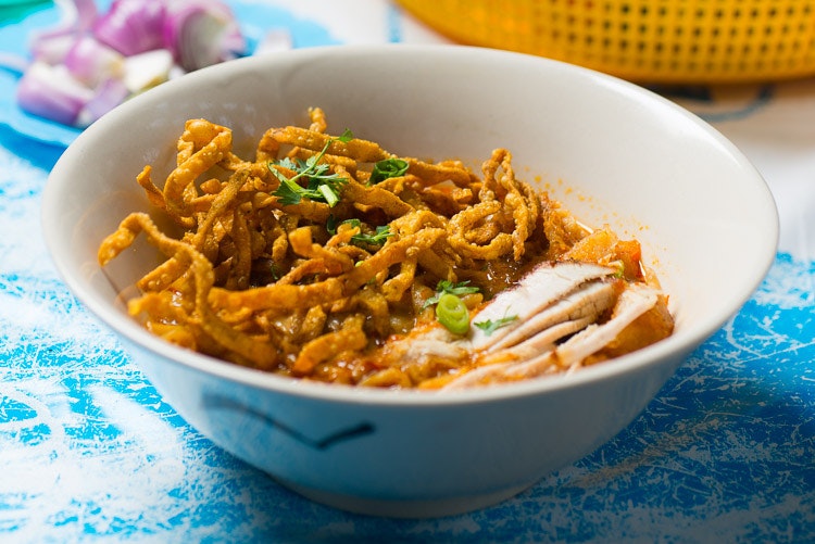 Pork kow soy, Khao Soi Lam Duan Fah Ham, Chiang Mai. Image by Austin Bush